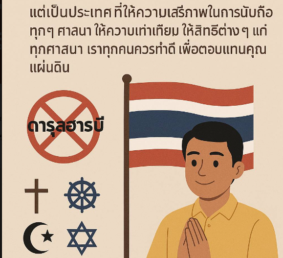 Thailand Bukan Negara Darul Harbi, Thailand Memberi Kebebasan Beragama